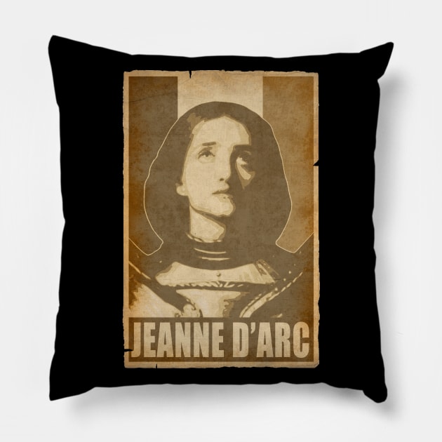 Joan Of Arc Jeanne D'Arc Pillow by Nerd_art