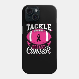 Tackle Breast Cancer Awareness Football Pink Ribbon Women Phone Case