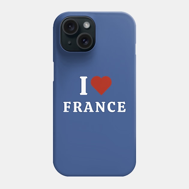 I Love France Phone Case by Hayden Mango Collective 