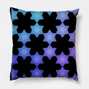 Purple Snowflake Ombre Christmas Pillow