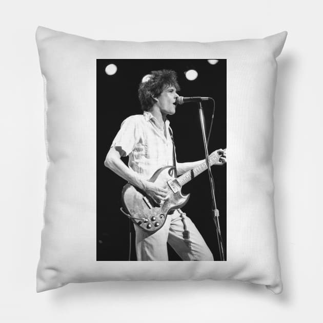 Paul Westerberg The Replacements BW Photograph Pillow by Concert Photos