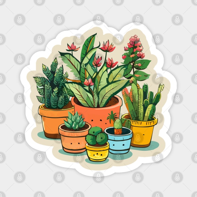 Plant Parent Club Magnet by levelsart