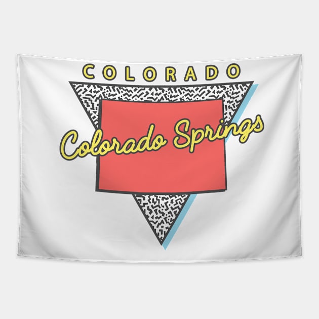 Colorado Springs Colorado Triangle Tapestry by manifest