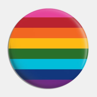 Pride Flag--Gilbert Baker's Original Design Pin