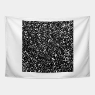 Texas Leaves Of Fall - Black and White Tapestry