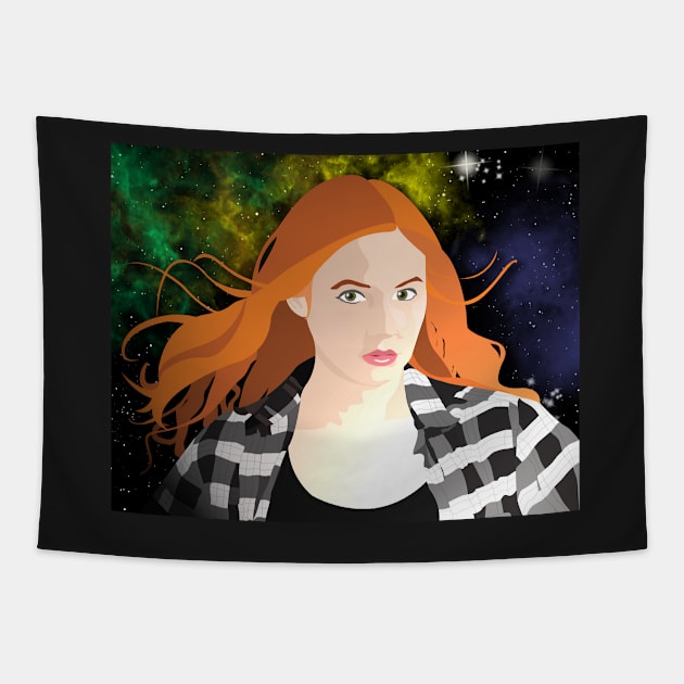 Amy Pond Tapestry by Becpuss