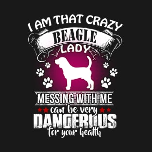 Beagle Dog Lover Mom Lady Dad T-Shirt