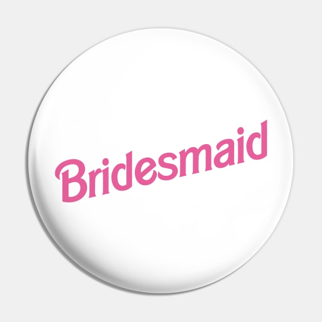 Bridesmaid Barbie logo Pin by byb