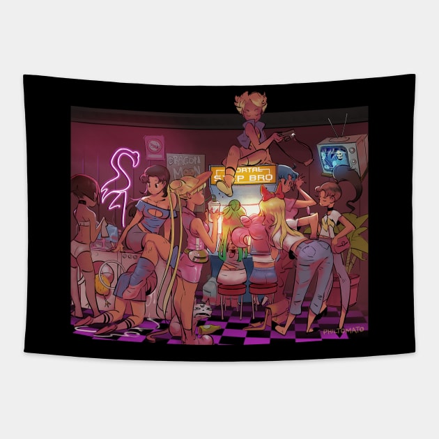 Sailor Scout's Day off Tapestry by philtomato