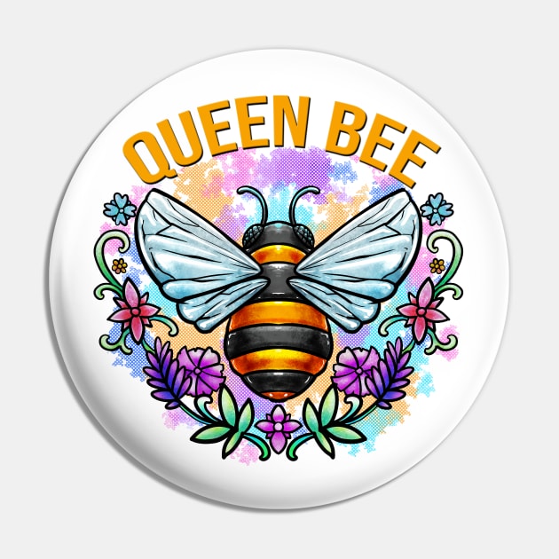 Queen Bee - Gardening Pin by BDAZ