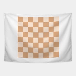 Minimal Checkerboard - Warm Neutrals Tapestry