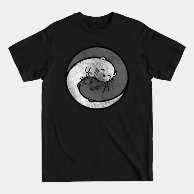 Disover yinyang ying and yang otters vintage women cute cartoon kawaii - Yin Yang - T-Shirt