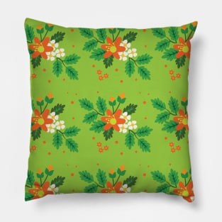 Botanical Floral Flower Pattern Pillow