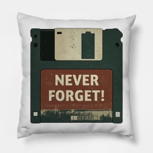 The Click-Clack Legacy: Never Forget the Floppy Disk Era Pillow