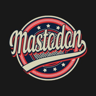 Graphic Aesthetic Mastodon Proud Name Circle Vintage Art T-Shirt
