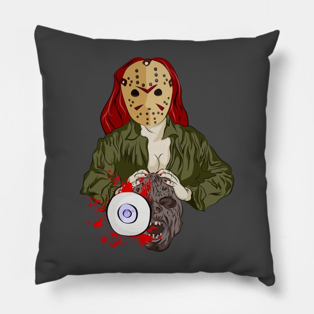 Final Girl's Revenge Pillow by Flush Gorden