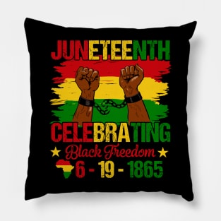 Juneteenth Celebrating Black Freedom 1865 African American Pillow