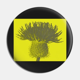 Yellow Thistle Pin