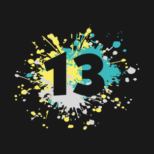 Number 13th Color Splash T-Shirt