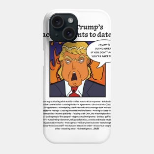 Trump’s ‘Achievements’ to Date Phone Case