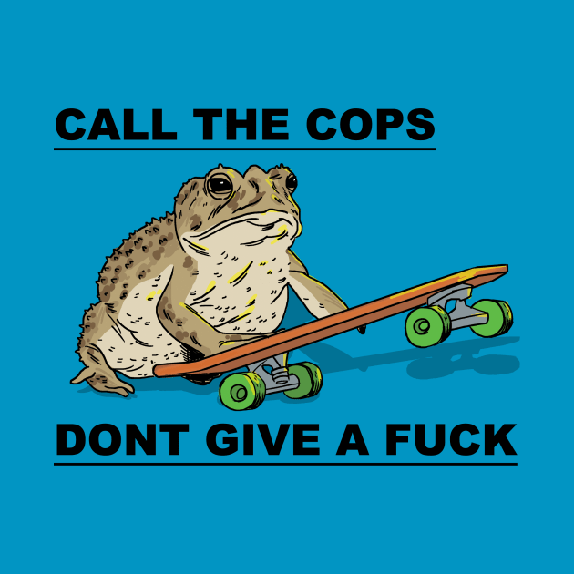 Frog on Skateboard by castrocastro