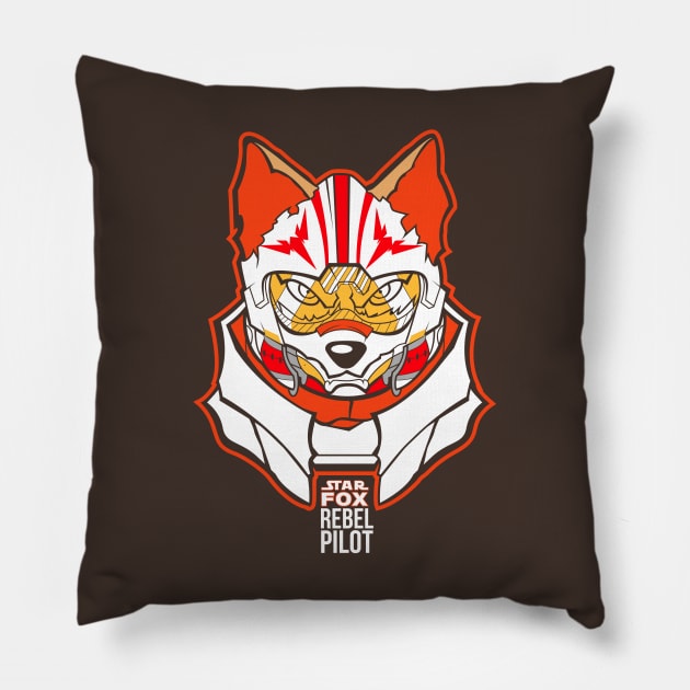 Star Fox Rebel Pilot Pillow by TintadeChicle