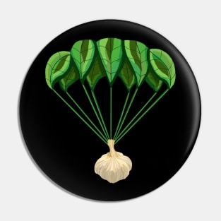 Italian Garlic Basil Parachute Pin