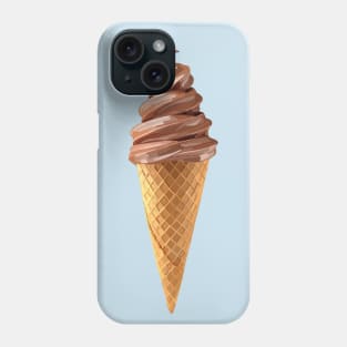 Soft Serve Icecream Chocolate Cone Phone Case