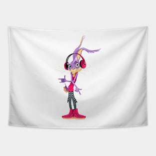 Music Rabbit Tapestry