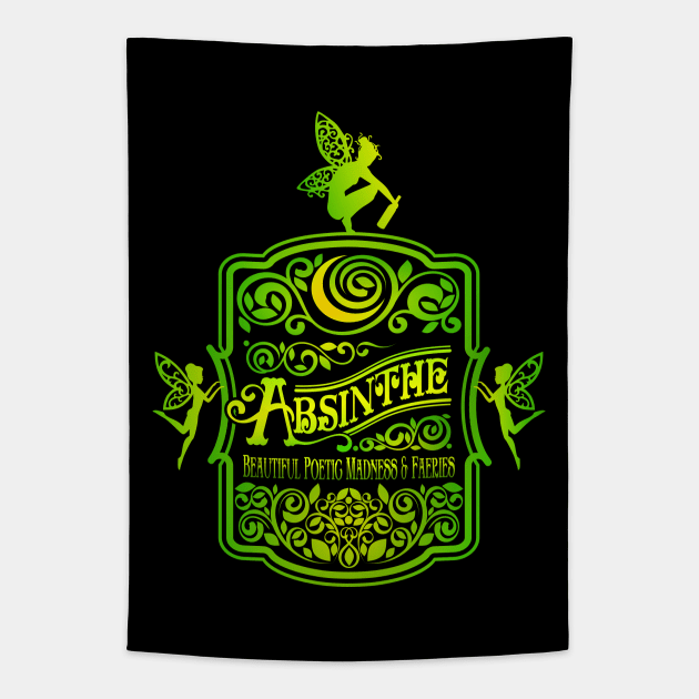 Absinthe Lovers Tapestry by DrPeper