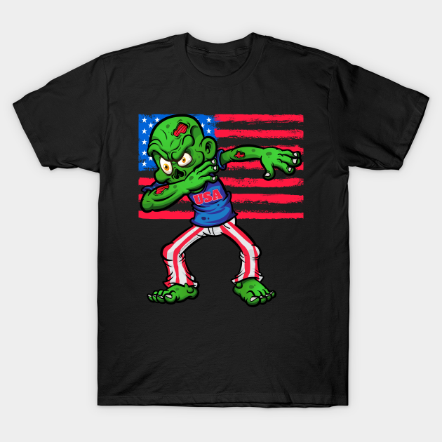 4th Of July Patriotic Zombie T-Shirt