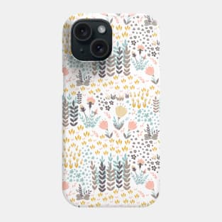 Colorful pastel flowers Phone Case