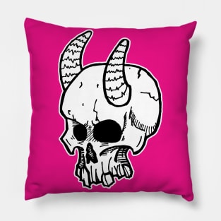 Horny Skull Pillow