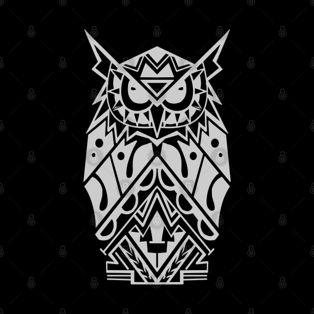 OWL POLYNESIAN ARTWORK by asulokal