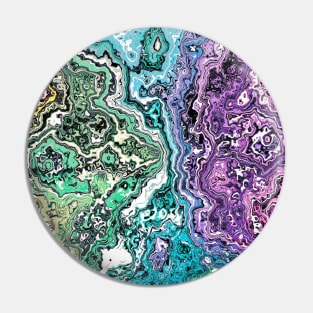 Rainbow Stone Artsy Artist Color Scheme Pin