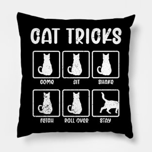 Cat Tricks Funny Feline Kitten Kitty Pet Owner Pillow