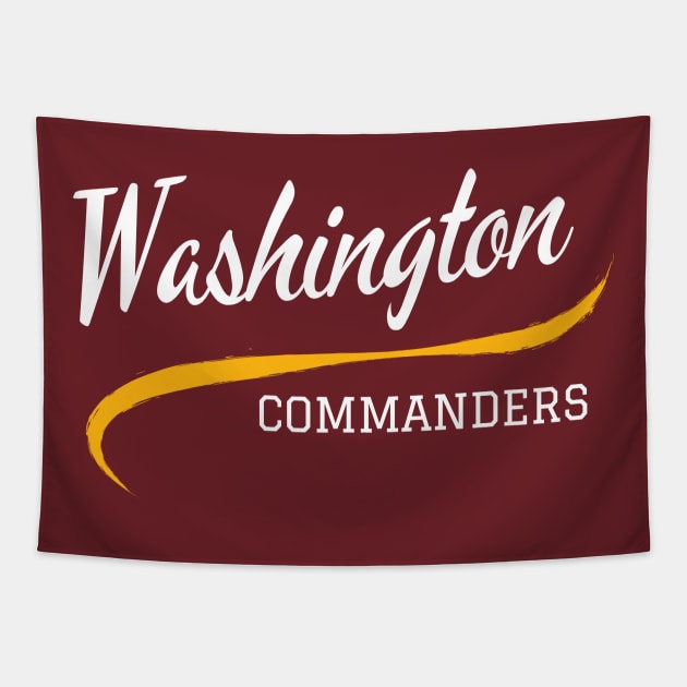 Commanders Retro Tapestry by CityTeeDesigns