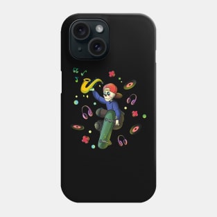 Punk Skateboarding Skeleton Phone Case