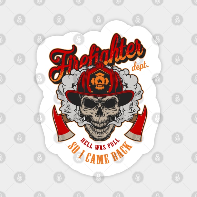 Firefighter Magnet by madihaagill@gmail.com