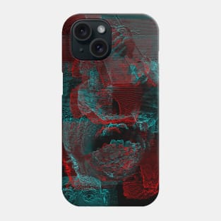 Digital Glitch Art Cursed Internet Image Design #2 Phone Case