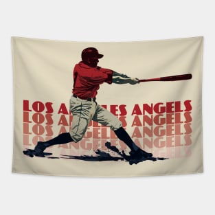 Retro Los Angeles Angels Slugger Tapestry