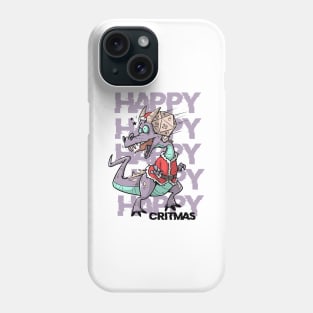 Critical Hit D20 Dice RPG Meme PnP Dragon Happy Critmas Gift Phone Case