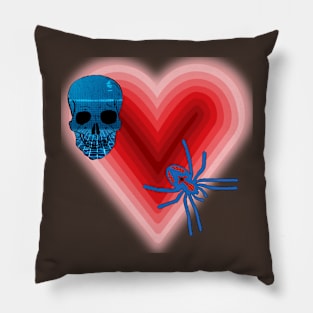 Spider Skull Pillow