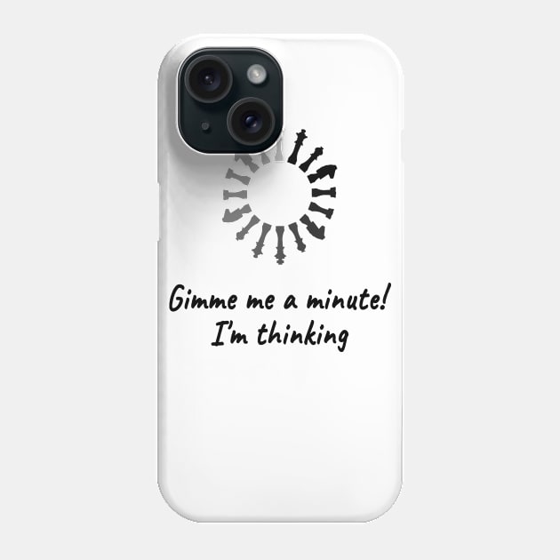 Funny Chess Quote Phone Case by GR-ART