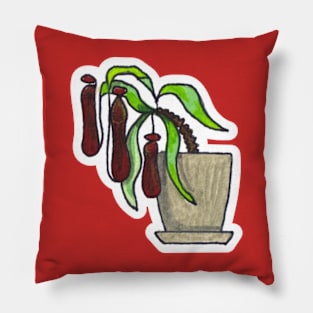 Pitcher Plant - Houseplant Watercolour Pillow