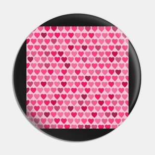 Pink Valentines Hearts Pin