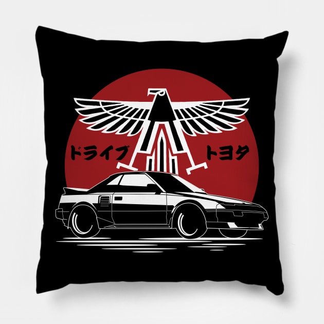 Toyota MR2 Thunderchicken Pillow by thesupragoddess