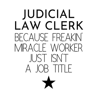 Judicial Law Clerk Gift Idea For Him Or Her, Thank You Present T-Shirt