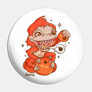 Overjoyed Orangeutan - The Orange-Loving Primate Pin