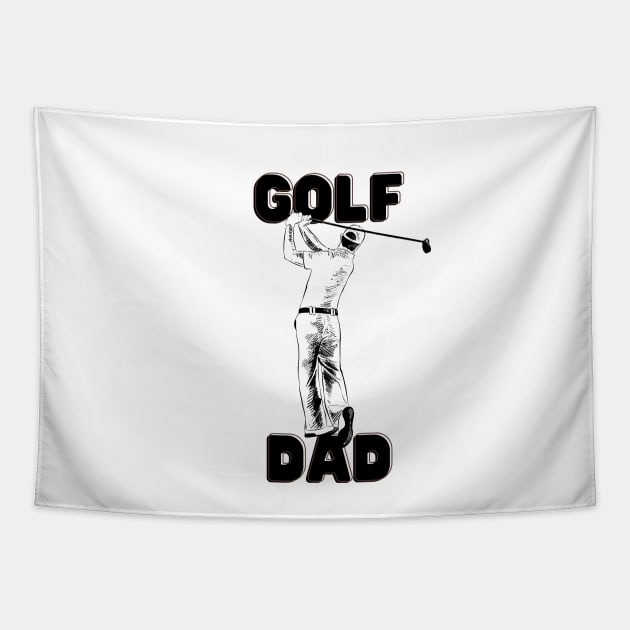 Golf dad Shirt, Hoodie, Apparel, Mug, Sticker, Gift design Tapestry by SimpliciTShirt